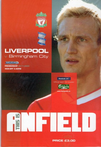Match programme
